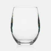 Aangepaste naam Boston Massachusetts Wijnglas Zonder Voet (Rechts)