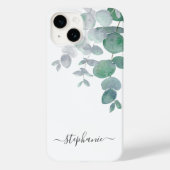 Aangepaste naam botanische Eucalyptus Case-Mate iPhone Case (Achterkant)