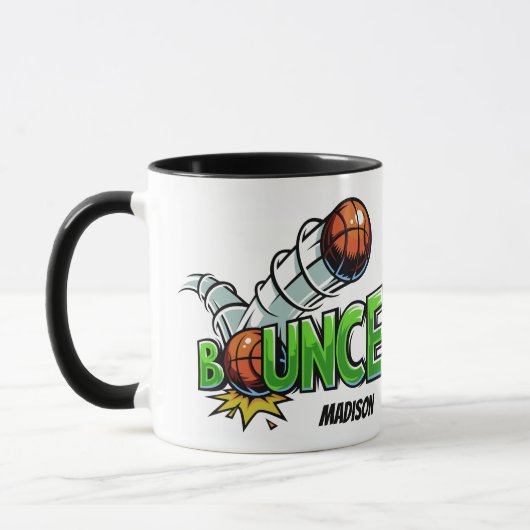 Aangepaste naam BOUNCE Basketbal mokken (Links)