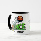 Aangepaste naam BOUNCE Basketbal mokken (Voorkant links)