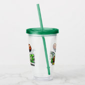 Aangepaste naam BOUNCE Basketbal tumblers Acryl Drinkbeker (Links)