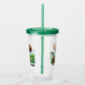 Aangepaste naam BOUNCE Basketbal tumblers Acryl Drinkbeker (Rechts)