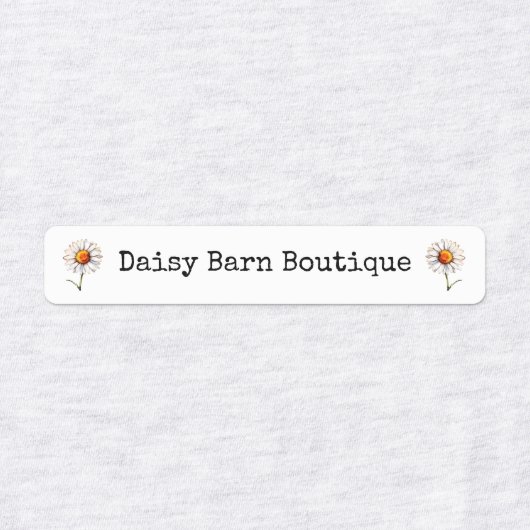 Aangepaste naam Boutique Fabric Kleding Labels Dai (Design 1)