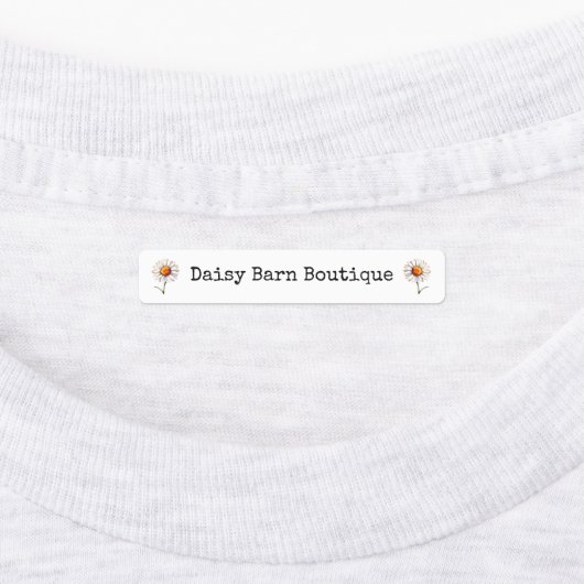 Aangepaste naam Boutique Fabric Kleding Labels Dai (Aangebracht)