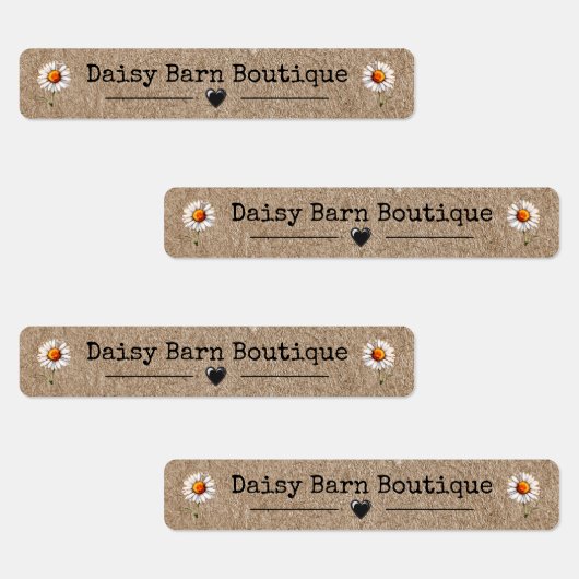 Aangepaste naam Boutique Kleding Labels Daisy Kraf (Groep)