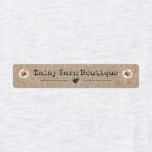 Aangepaste naam Boutique Kleding Labels Daisy Kraf (Design 1)