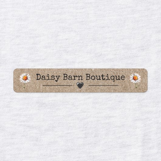 Aangepaste naam Boutique Kleding Labels Daisy Kraf (Design 1)