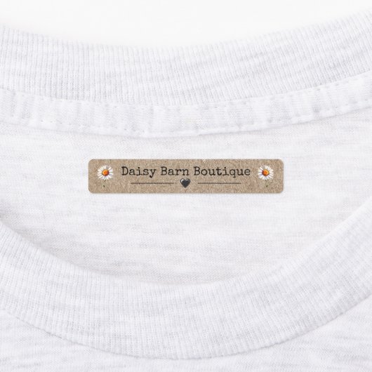 Aangepaste naam Boutique Kleding Labels Daisy Kraf (Aangebracht)