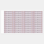 Aangepaste naam Boutique Kleding Labels Daisy Pink (Vel)