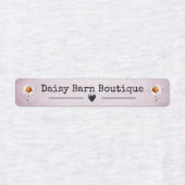 Aangepaste naam Boutique Kleding Labels Daisy Pink (Design 2)