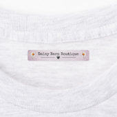 Aangepaste naam Boutique Kleding Labels Daisy Pink (Aangebracht)