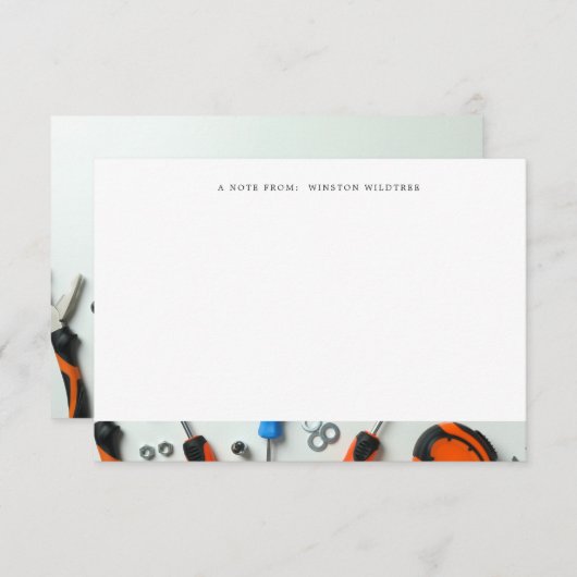 Aangepaste naam bouwcluster notitiekaartje (Voorkant / Achterkant)