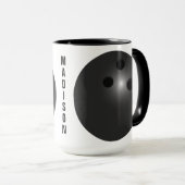 Aangepaste naam Bowling Ball mokken (Voorkant rechts)