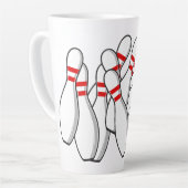 Aangepaste naam Bowling Strike Latte Mok (Linkerhoek)