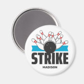 Aangepaste naam Bowling Strike Magneet (Voorkant / Achterkant)
