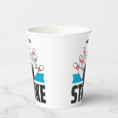 Aangepaste naam Bowling Strike Papieren Bekers (Links)