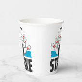 Aangepaste naam Bowling Strike Papieren Bekers (Rechts)