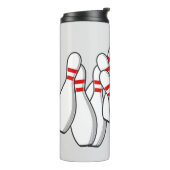 Aangepaste naam Bowling Strike Thermosbeker (Gedraaid links)