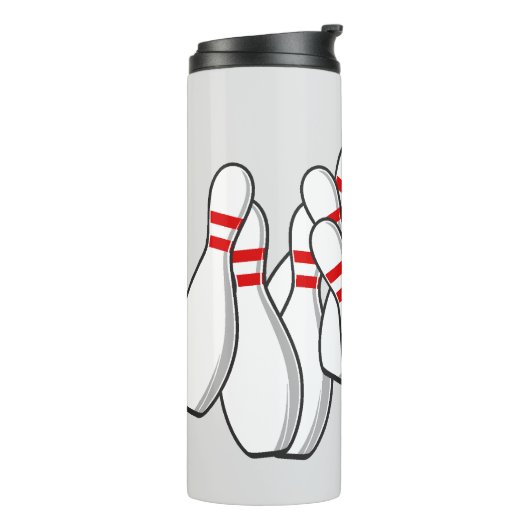 Aangepaste naam Bowling Strike Thermosbeker (Gedraaid links)