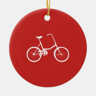 Aangepaste naam boys Bike Keramisch Ornament