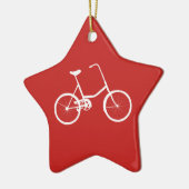 Aangepaste naam boys Bike Keramisch Ornament (Links)