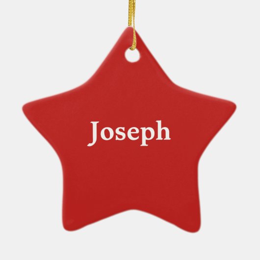 Aangepaste naam boys Bike Keramisch Ornament (Achterkant)