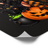Aangepaste naam Boze Heks Halloween Poster (Hoek)