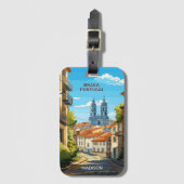Aangepaste naam Braga Portugal Bagagelabel (Voorkant (verticaal))