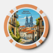 Aangepaste naam Braga Portugal Poker Chips (Achterkant)