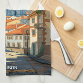 Aangepaste naam Braga Portugal Theedoek (Quarter Fold)