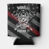 Aangepaste NAAM Brandweerman Brandweerpost Blikjeskoeler (Voorkant)