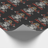 Aangepaste NAAM Brandweerman Eerste In Laatste Uit Cadeaupapier (Hoek)