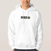 Aangepaste naam, brandweerman Hero Hoodie (Voorkant)