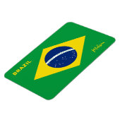Aangepaste naam Brazilië Vlag Magneet (Linkerzijde)