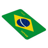 Aangepaste naam Brazilië Vlag Magneet (Rechterzijde)