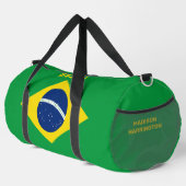 Aangepaste naam Brazilië Vlag Plunjezak (Rechterhoek)