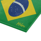 Aangepaste naam Brazilië Vlag Snijplank (Hoek)