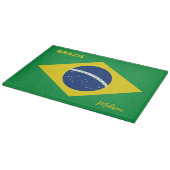 Aangepaste naam Brazilië Vlag Snijplank (Hoek)