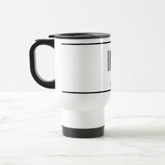 Aangepaste naam Bride Travel Mug Reisbeker (Links)