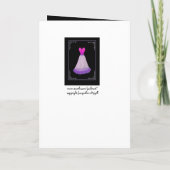 (Aangepaste naam) BRIDESMAID Invitation PAARSE jur (Achterkant)