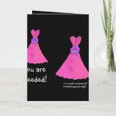 Aangepaste Naam - BRIDESMAID Kaart Royal Paarse Go (Achterkant)