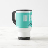Aangepaste naam Bridesmaid Travel Mug Reisbeker (Voorkant links)