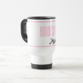 Aangepaste naam Bridesmaid Travel Mug Reisbeker (Voorkant links)