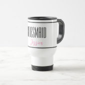Aangepaste naam Bridesmaid Travel Mug Reisbeker (Voorkant rechts)