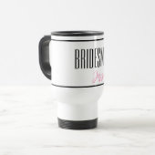 Aangepaste naam Bridesmaid Travel Mug Reisbeker (Voorkant links)
