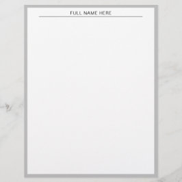 Aangepaste naam briefhoofd
