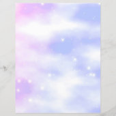 Aangepaste naam Briefpapier papier Roze Unicorn (Achterkant)