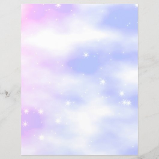 Aangepaste naam Briefpapier papier Roze Unicorn (Achterkant)