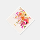 Aangepaste naam Bright Floral Romantic Servet (Hoek)