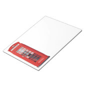 Aangepaste naam Britse telefooncel Notitieblok (Schuin)